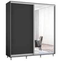 Шкаф Mobildor-Lux ARON P 200 x 60см x 240 / ЛДСП / Antracit