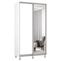 Шкаф Mobildor-Lux ARON P 130 x 60см x 200 / ЛДСП / Белый