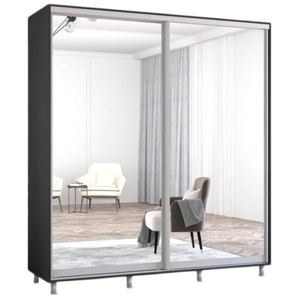 Шкаф Mobildor-Lux ARON S 160 x 60см x 220 / ЛДСП / Антрацит photo 1 Шкаф Mobildor-Lux ARON S 160 x 60см x 220 / ЛДСП / Антрацит photo 1