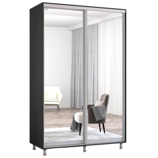 Шкаф Mobildor-Lux ARON S 130 x 60см x 240 / ЛДСП / Антрацит photo 1