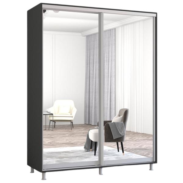 Шкаф Mobildor-Lux ARON S 160 x 60см x 240 / ЛДСП / Антрацит photo 1 Шкаф Mobildor-Lux ARON S 160 x 60см x 240 / ЛДСП / Антрацит photo 1