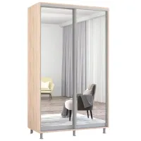 Шкаф Mobildor-Lux ARON S 140 x 60см x 210 / ЛДСП / Sonoma