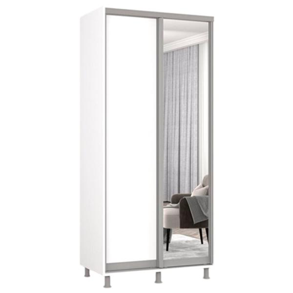 Dulap Mobildor-Lux ARON P 100 x 60 x 240 / PAL / Alb photo 1