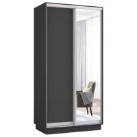 Шкаф Mobildor-Lux ARON P 100 x 60см x 210 / ЛДСП / Antracit