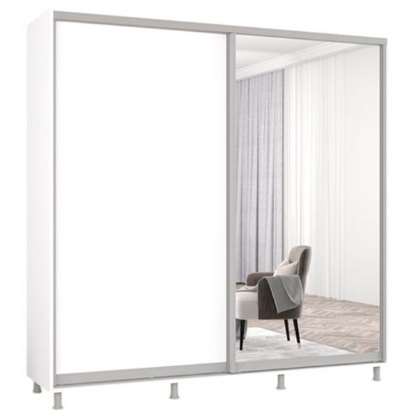 Шкаф Mobildor-Lux ARON S 190 x 60см x 210 / ЛДСП / Белый photo 1