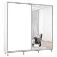 Dulap Mobildor-Lux ARON S 200 x 60 x 220 / PAL / Alb