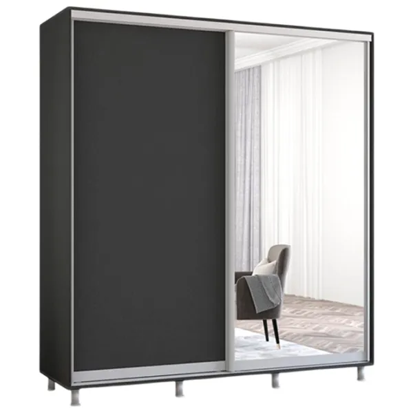 Dulap Mobildor-Lux ARON S 200 x 60 x 240 / PAL / Antracite photo 1