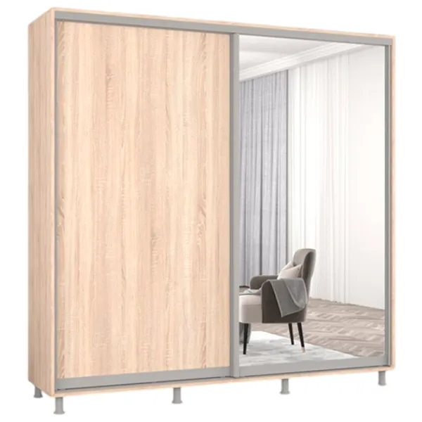 Dulap Mobildor-Lux ARON S 190 x 60 x 220 / PAL / Stejar Sonoma photo 1