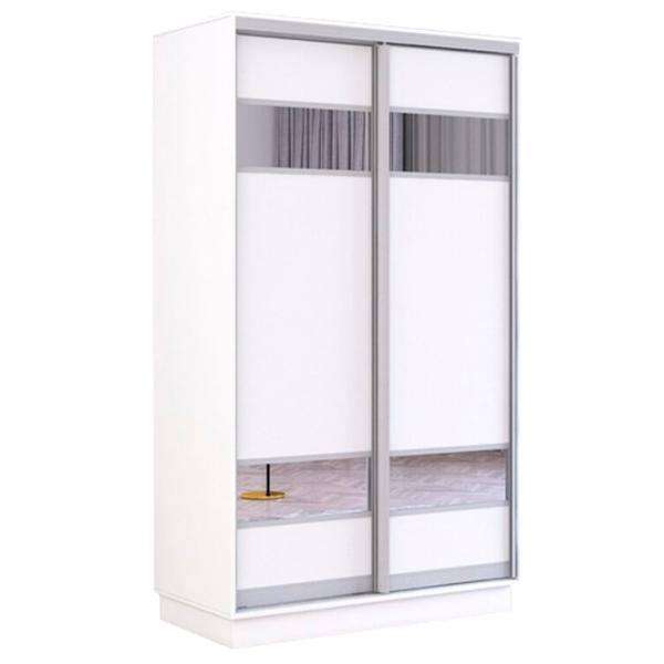 Dulap Mobildor-Lux Fox 110 x 60 x 200 / PAL / Alb photo 1