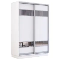 Dulap Mobildor-Lux Fox 130 x 60 x 210 / PAL / Alb