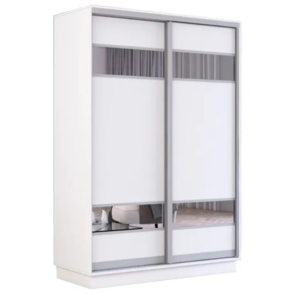 Шкаф Mobildor-Lux Fox 140 x 60см x 210 / ЛДСП / Белый photo 1