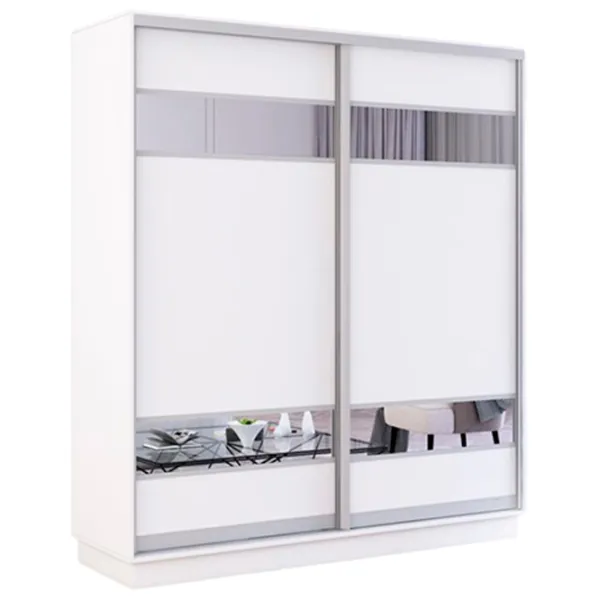 Dulap Mobildor-Lux Fox 170 x 60 x 210 / PAL / Alb photo 1