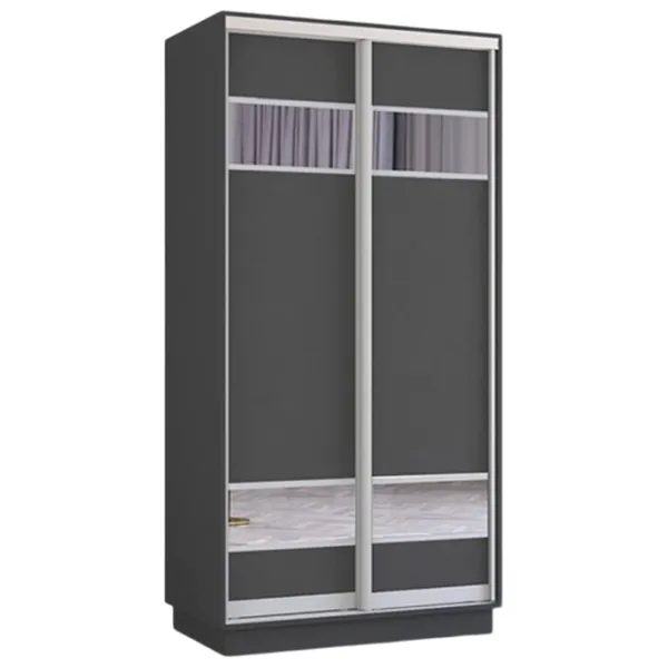 Шкаф Mobildor-Lux Fox 130 x 60см x 200 / ЛДСП / Антрацит photo 1