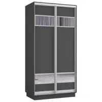Dulap Mobildor-Lux Fox 120 x 60 x 210 / PAL / Antracite