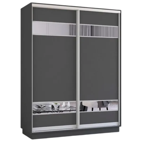 Dulap Mobildor-Lux Fox 190 x 60 x 210 / PAL / Antracite photo 1