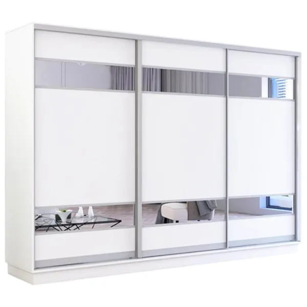 Dulap Mobildor-Lux Fox 290 x 60 x 210 / PAL / Alb photo 1