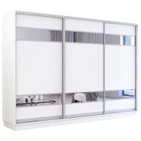 Dulap Mobildor-Lux Fox 300 x 60 x 210 / PAL / Alb
