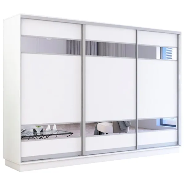 Dulap Mobildor-Lux Fox 330 x 60 x 210 / PAL / Alb photo 1