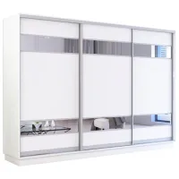 Dulap Mobildor-Lux Fox 350 x 60 x 240 / PAL / Alb