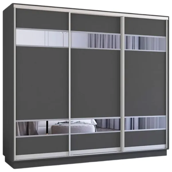 Dulap Mobildor-Lux Fox 340 x 60 x 200 / PAL / Antracite photo 1