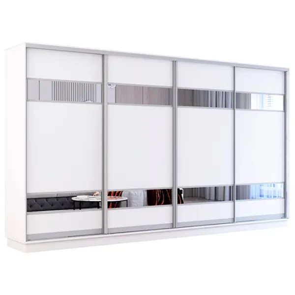 Dulap Mobildor-Lux Fox 390 x 60 x 240 / PAL / Alb photo 1