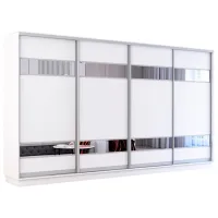 Dulap Mobildor-Lux Fox 390 x 60 x 240 / PAL / Alb
