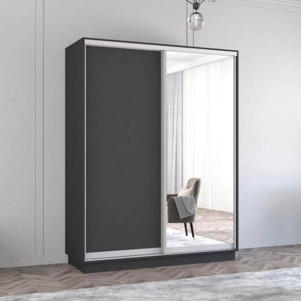 Шкаф Mobildor-Lux Fox 160 x 60см x 200 / ЛДСП / Antracit photo 3