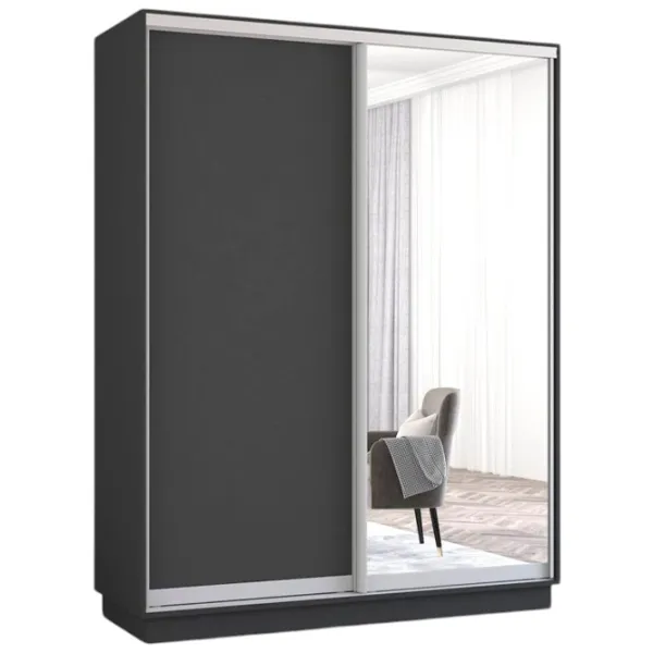 Шкаф Mobildor-Lux Fox 160 x 60см x 240 / ЛДСП / Antracit photo 1