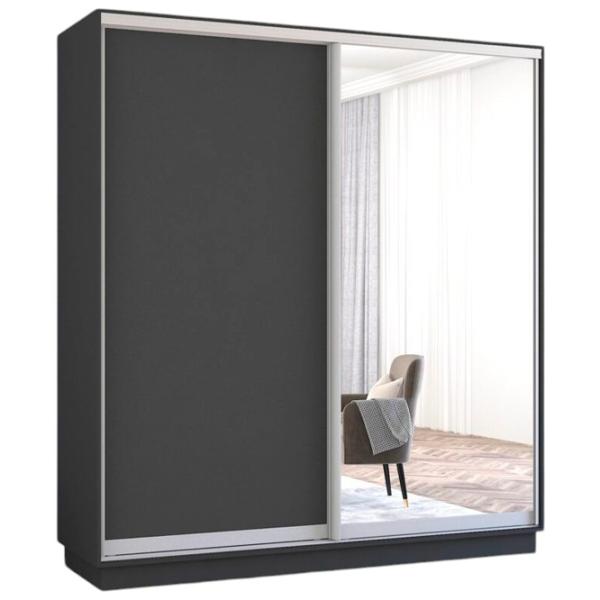 Шкаф Mobildor-Lux Fox 180 x 60см x 240 / ЛДСП / Antracit photo 1