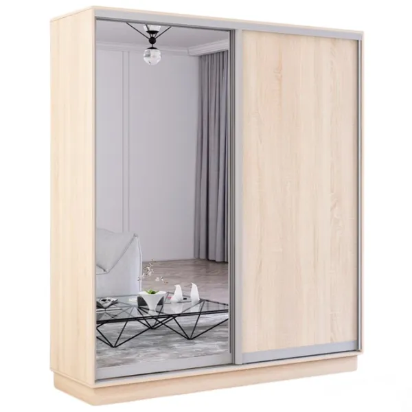 Dulap Mobildor-Lux Fox 180 x 60 x 230 / PAL / Sonoma photo 1