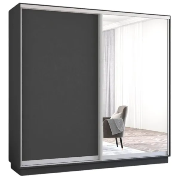 Шкаф Mobildor-Lux Fox 230 x 60см x 200 / ЛДСП / Antracit photo 1