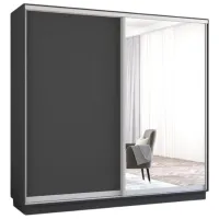 Шкаф Mobildor-Lux Fox 220 x 60см x 240 / ЛДСП / Antracit