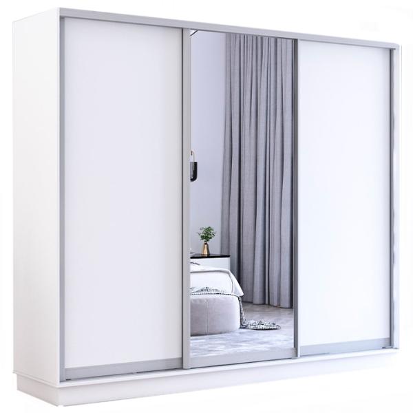 Шкаф Mobildor-Lux Fox 260 x 60см x 240 / ЛДСП / White photo 1