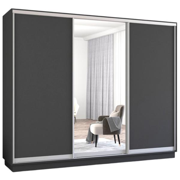 Шкаф Mobildor-Lux Fox 280 x 60см x 210 / ЛДСП / Antracit photo 1