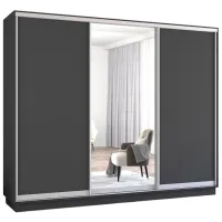 Шкаф Mobildor-Lux Fox 340 x 60см x 220 / ЛДСП / Antracit