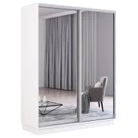 Шкаф Mobildor-Lux Fox 170 x 60см x 210 / ЛДСП / Белый