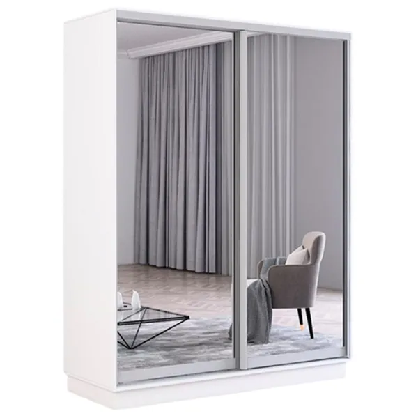 Шкаф Mobildor-Lux Fox 160 x 60см x 240 / ЛДСП / Белый photo 1