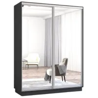 Шкаф Mobildor-Lux Fox 180 x 60см x 210 / ЛДСП / Antracit