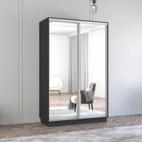 Шкаф Mobildor-Lux Fox 140 x 60см x 230 / ЛДСП / Antracit