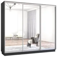 Шкаф Mobildor-Lux Fox 250 x 60см x 210 / ЛДСП / Antracit