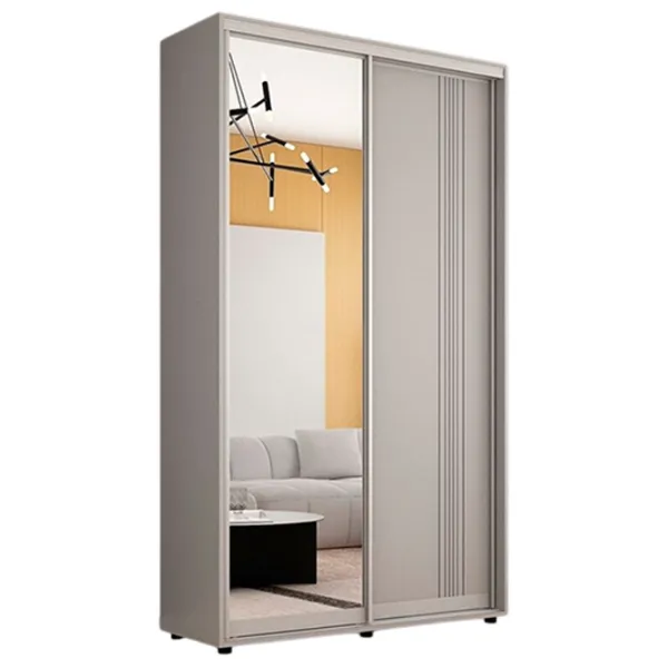 Dulap Mobildor-Lux Compact 130 x 45 x 220 / PAL / Gri deschis photo 1