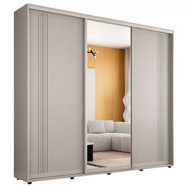Шкаф Mobildor-Lux Compact 250 x 45см x 220 / ЛДСП / Светло серый photo 1