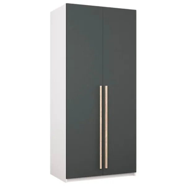 Шкаф Mobildor-Lux Smart-Home 90 x 56см x 200 / ЛДСП / Белый - Антрацит photo 1