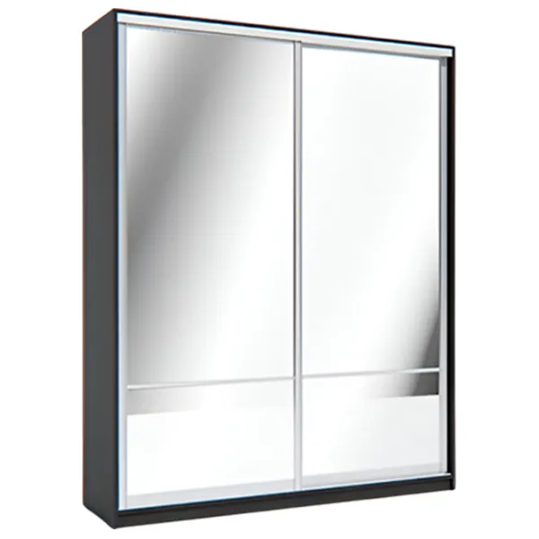 Шкаф Indart Cupeu 08 180 x 60см x 230 / LPAL / Чёрный photo 1 Шкаф Indart Cupeu 08 180 x 60см x 230 / LPAL / Чёрный photo 1
