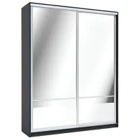 Шкаф Indart Cupeu 08 180 x 60см x 230 / LPAL / Чёрный