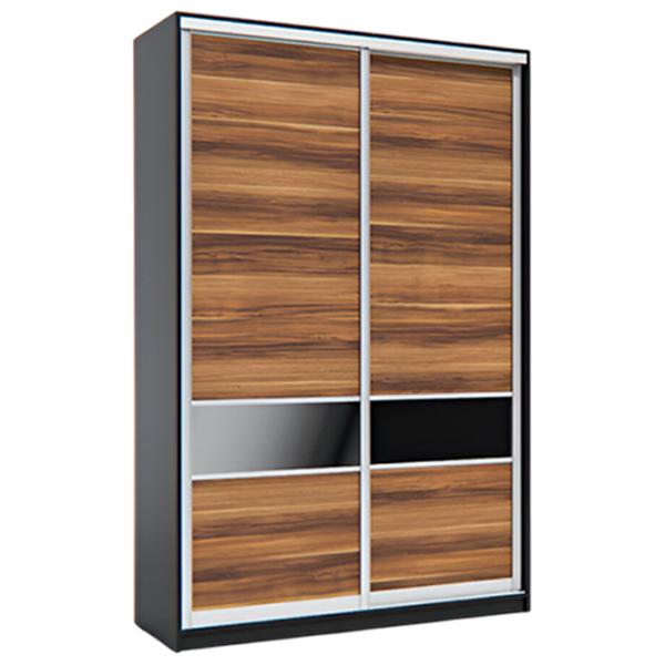 Шкаф Indart Cupeu 06 150 x 60см x 230 / LPAL / Чёрный photo 1 Шкаф Indart Cupeu 06 150 x 60см x 230 / LPAL / Чёрный photo 1