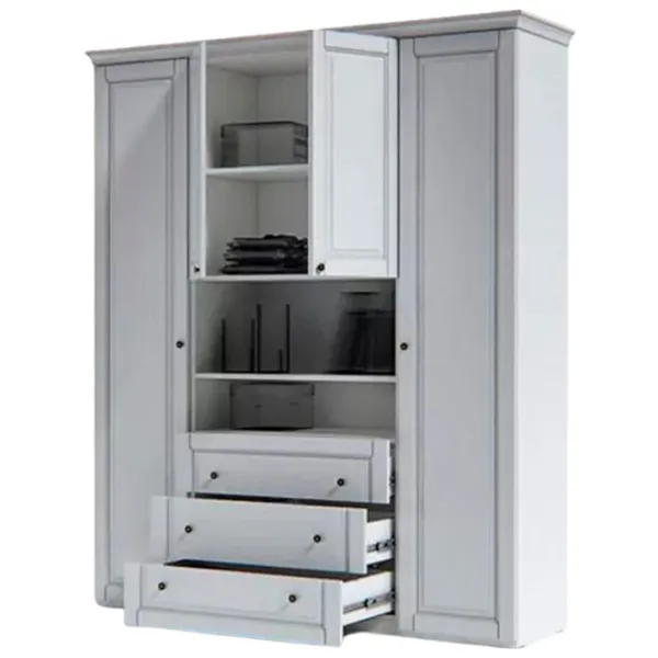 Шкаф Indart Modul 14 90 x 55см x 225 / ДСП / White photo 1