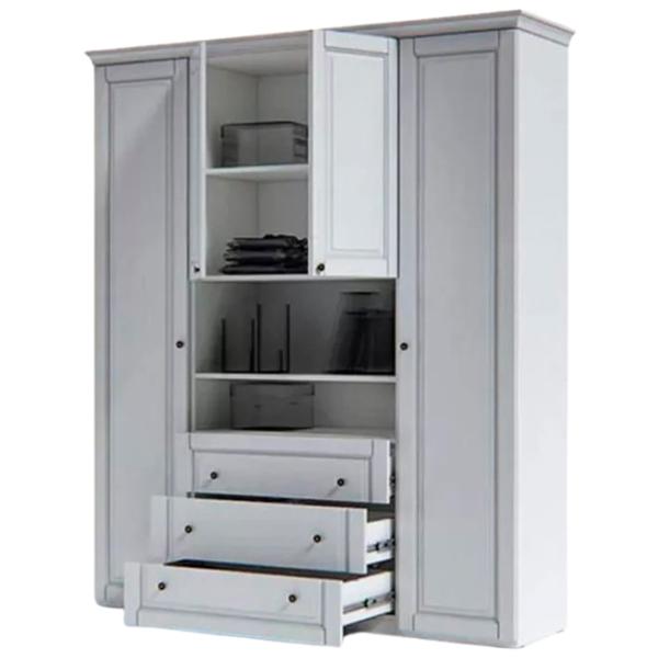 Шкаф Indart Modul 14 90 x 55см x 225 / ДСП / White photo 1