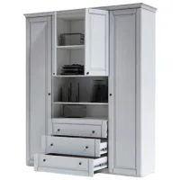 Шкаф Indart Modul 14 90 x 55см x 225 / ДСП / White