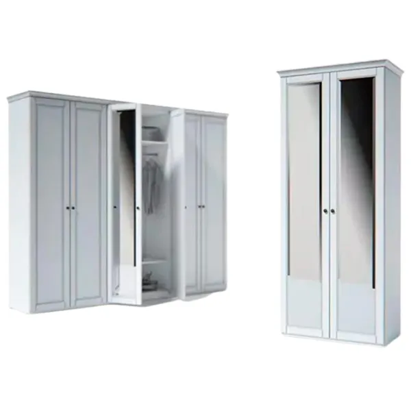 Шкаф Indart Modul 10 90 x 55см x 225 / ЛДСП / White photo 1 Шкаф Indart Modul 10 90 x 55см x 225 / ЛДСП / White photo 1